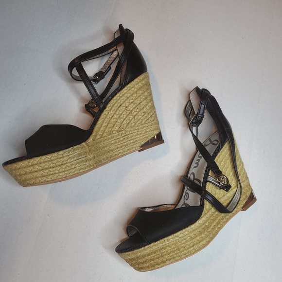 Sam Edelman Turner espadrille wedge open toe NWOT - Picture 3 of 12